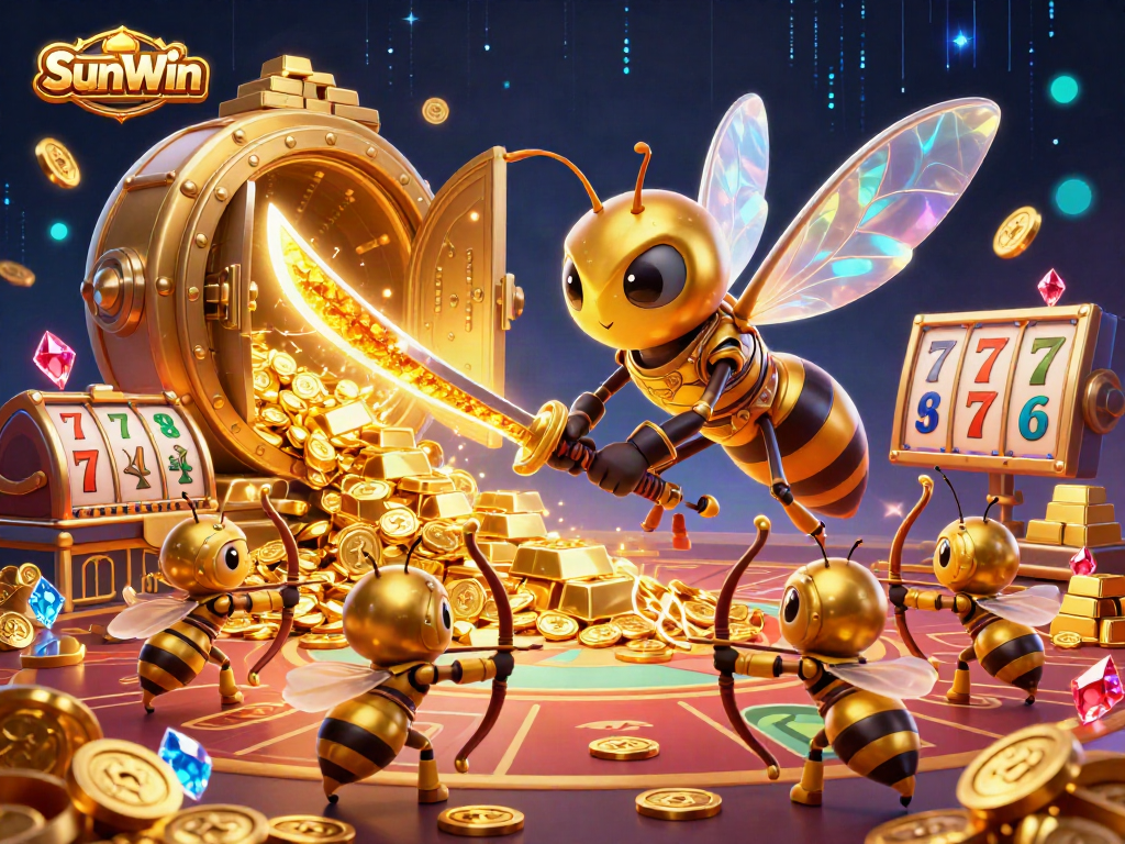Win big at SunWin with vibrant casino elements and enchanting 3D illustrations.