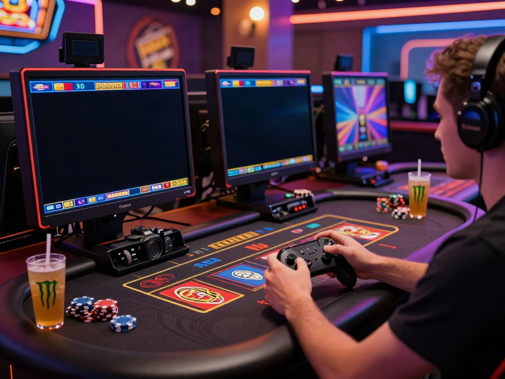 Player enjoying DA88 gaming experience in a virtual casino environment with exciting visuals.