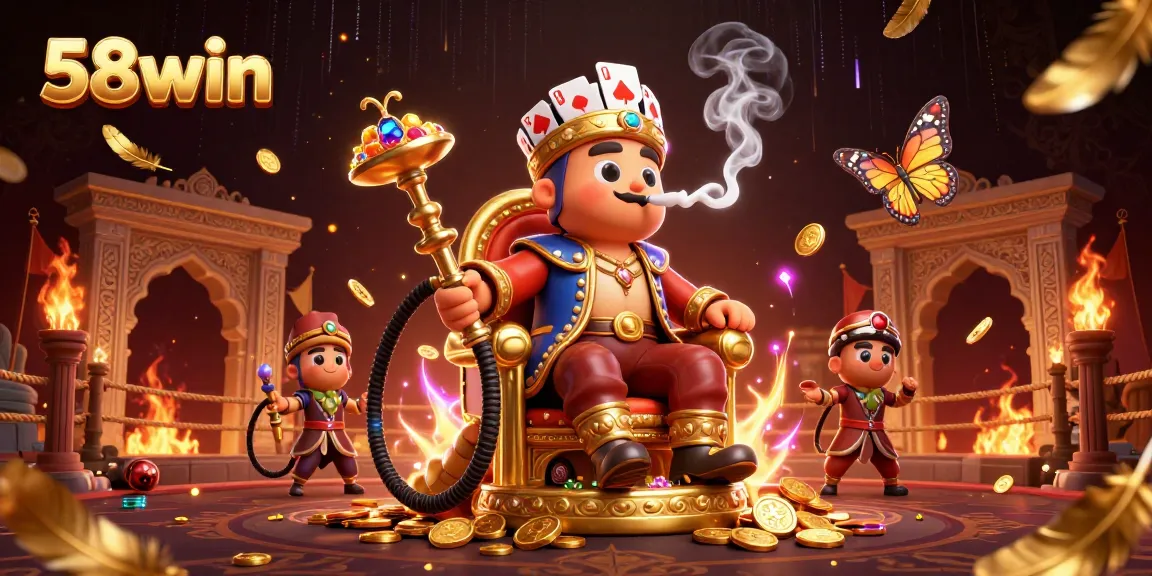 Experience thrilling bets and vibrant gameplay at 58win, highlighted in a dynamic casino scene.