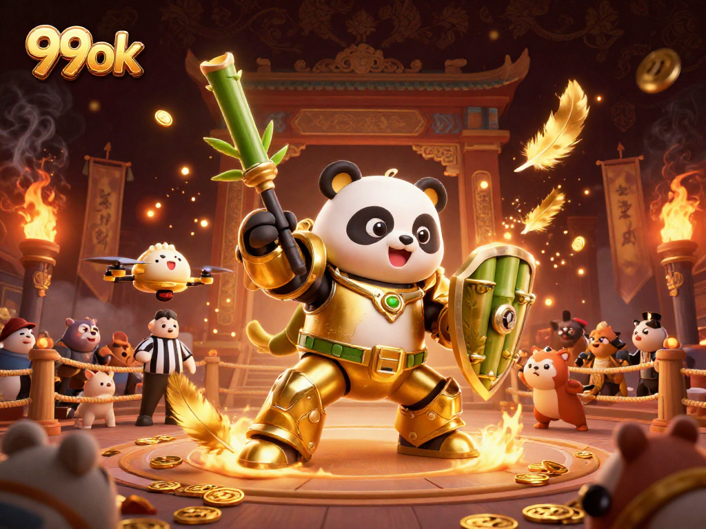 Engage in thrilling gameplay at 99ok with dynamic characters in an action-packed casino arena.