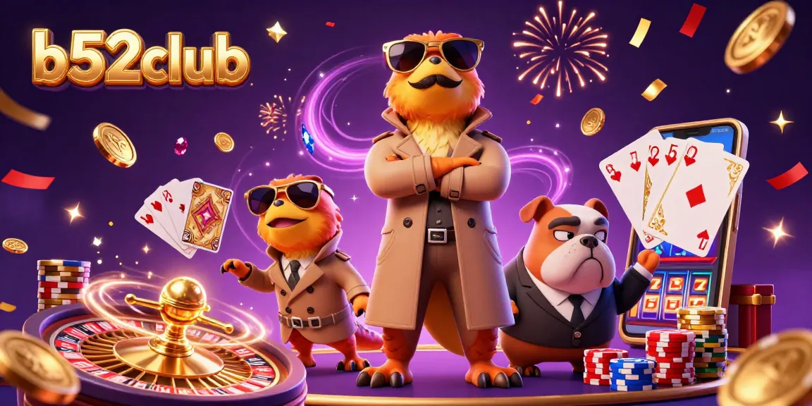 Experience exciting b52club gaming action with vibrant visuals and immersive casino elements.