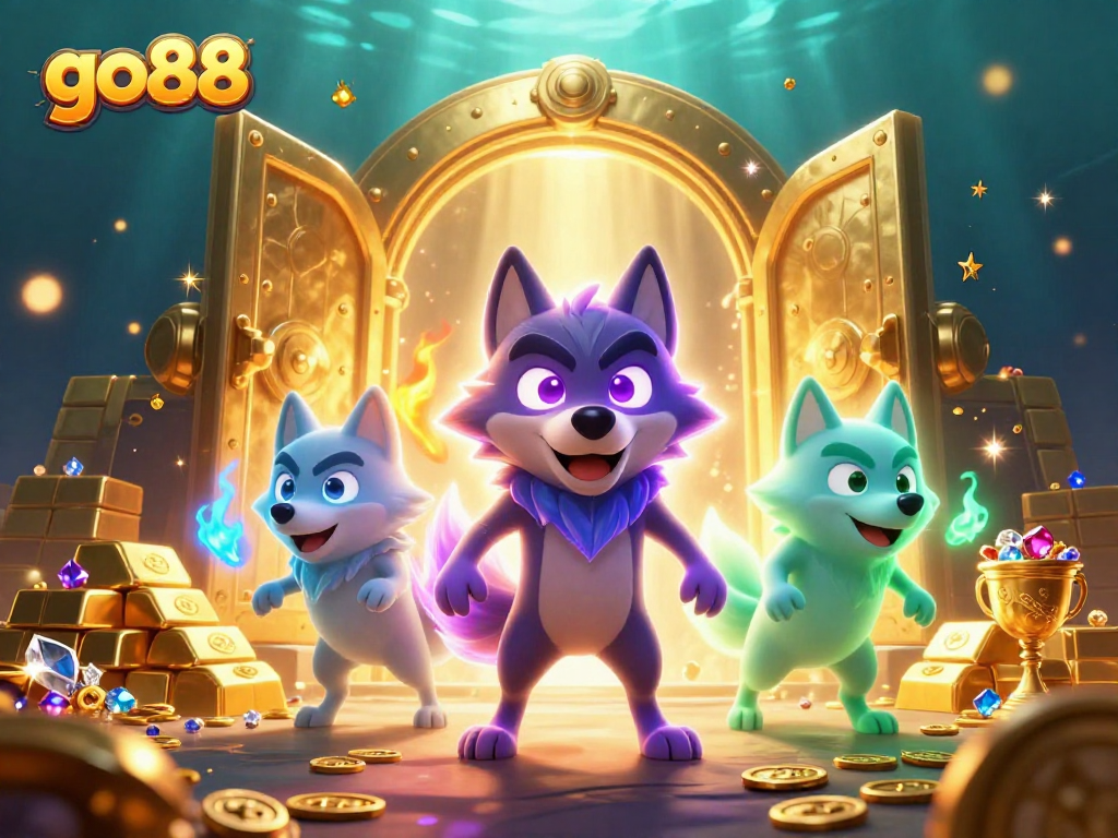 Join the thrilling world of go88 with vibrant wolves leading the way to monumental treasures!