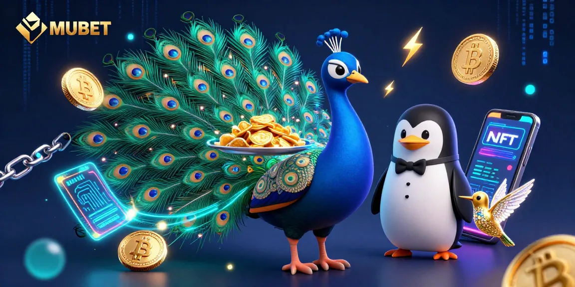 MUBET promotes engaging gambling experiences with a vibrant casino-themed illustration filled with rich game elements.