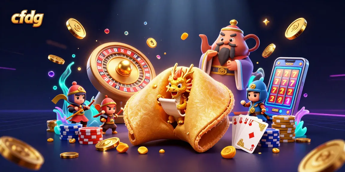 Experience the excitement of cfdg with golden coins and rich casino elements in a vibrant 3D scene.
