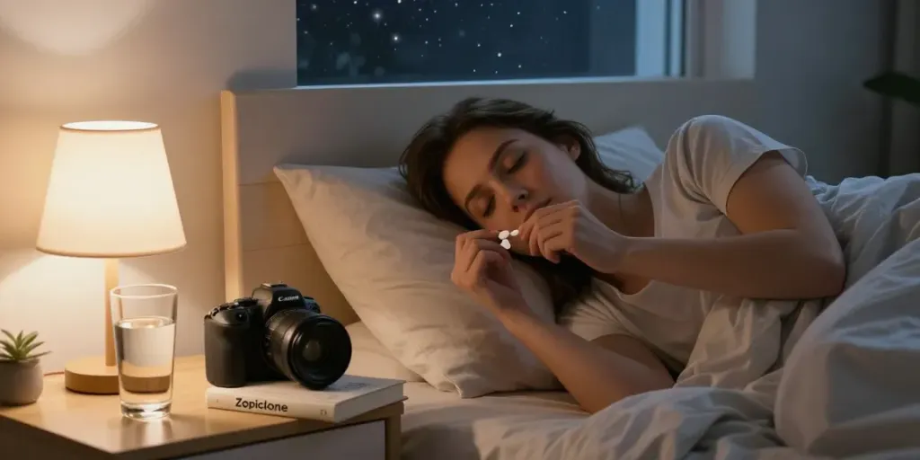 Where Can I Buy Zopiclone Tablets in a calming bedroom with soft lighting.