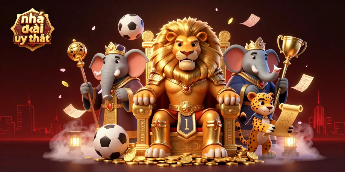 Engage with top nhà cái uy tín sports betting showcases featuring a lion king and royal imagery.