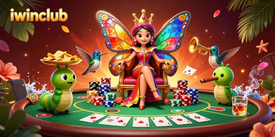 Iwinclub offers seamless poker action with vibrant 3D characters and dynamic game elements.