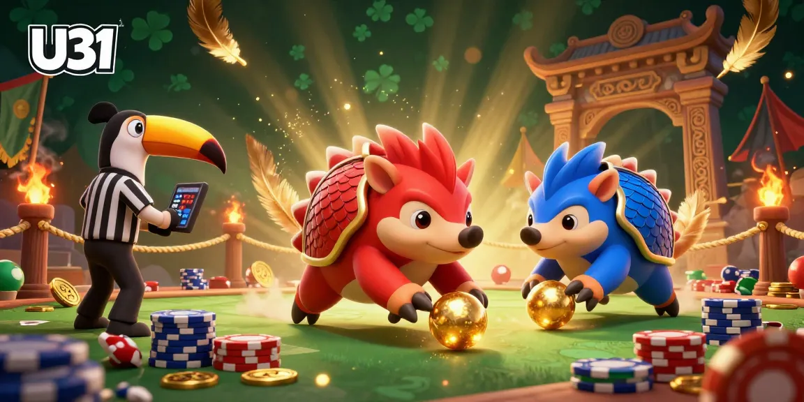 Engage with U31 as rival pangolins bowl through poker chips in an epic casino showdown.
