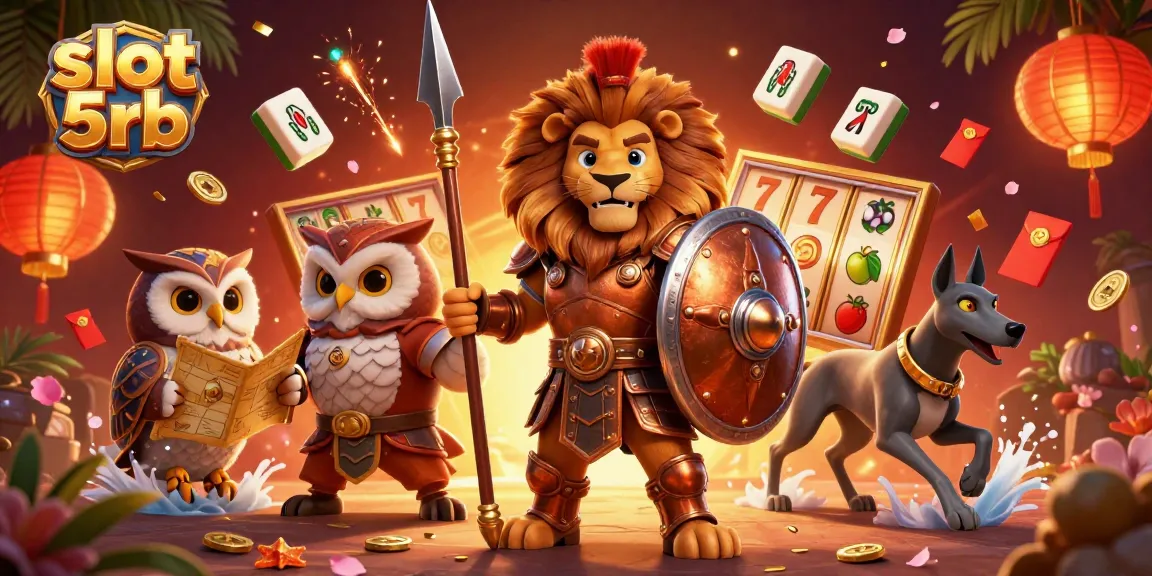 Experience exciting wins with slot 5rb in a vibrant casino-themed scene filled with dynamic game elements.
