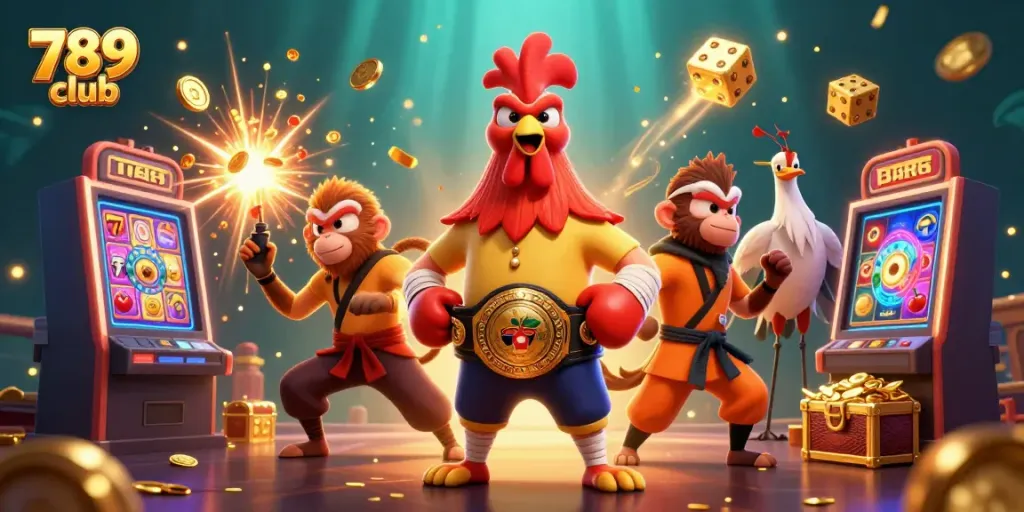 Experience thrilling gameplay at 789 club with vibrant casino elements and engaging characters.