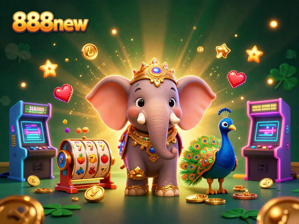 Experience thrilling gaming excitement at 888new with dynamic slots reels and colorful characters.
