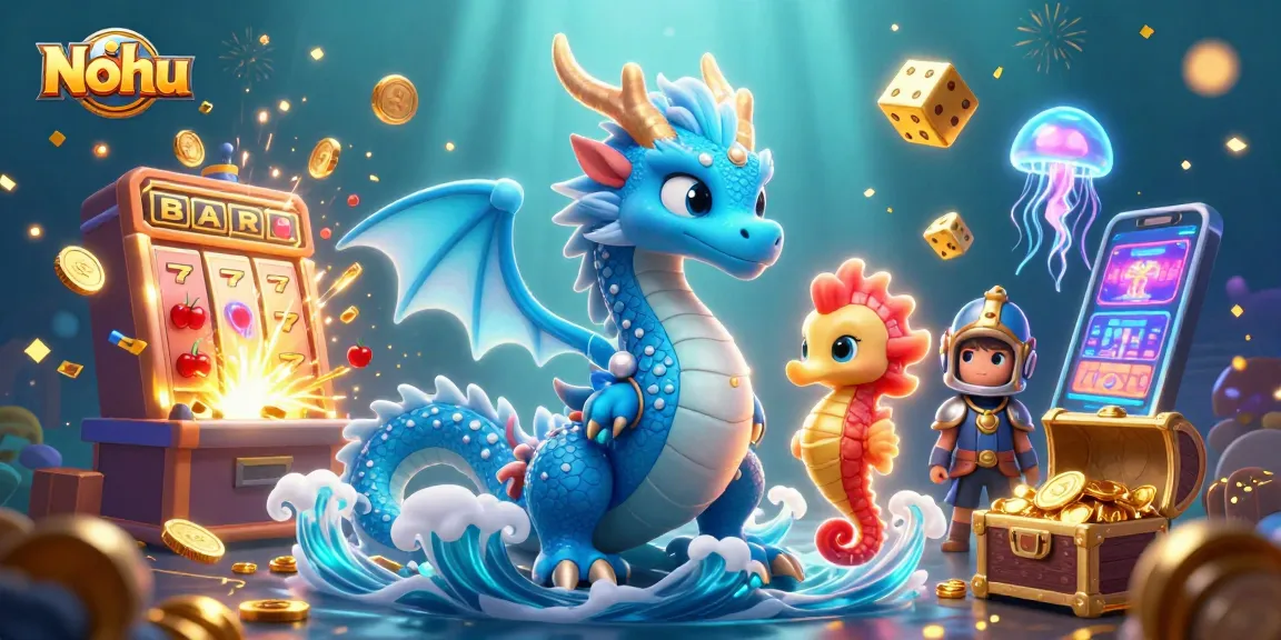 Nohu players win with epic jackpots from a 3D slot machine and vibrant ocean-themed characters