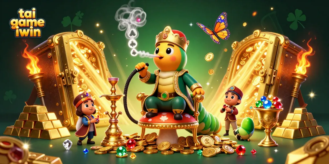 Experience tai game iwin with an engaging visual of playful casino elements and riches