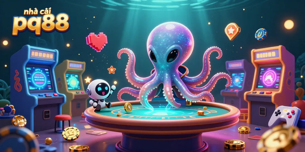 Experience the excitement with nhà cái pq88 at a floating poker table in a dynamic casino scene.