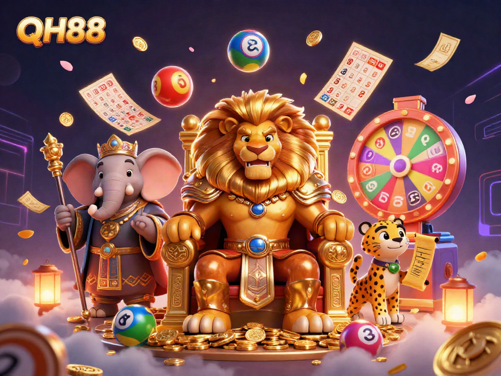 Engage in exhilarating gameplay at QH88, where the king, advisor, and messenger celebrate winning odds.