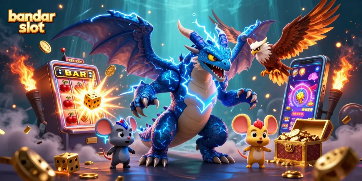Engage in bandar slot adventures with vivid characters and dynamic casino elements like jackpots and gold.