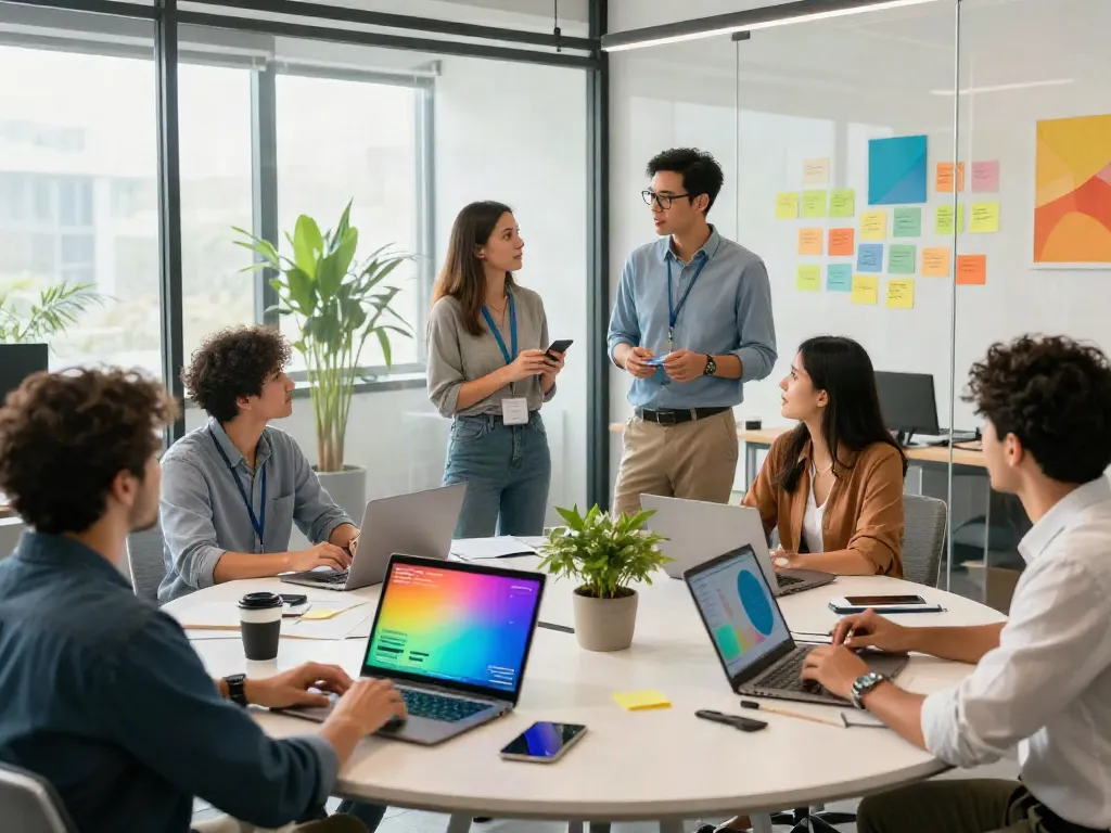 A cool way to improve teamwork in a modern collaborative workspace.