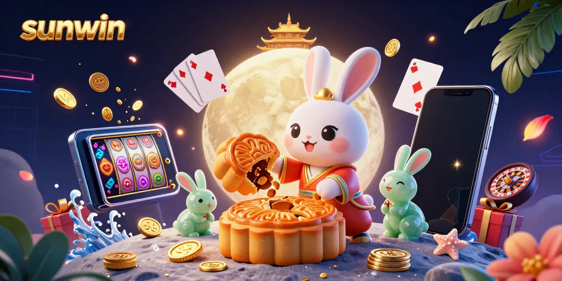 Engage in thrilling moonlit gambling adventures with the vibrant sunwin moon rabbit and jade companion.