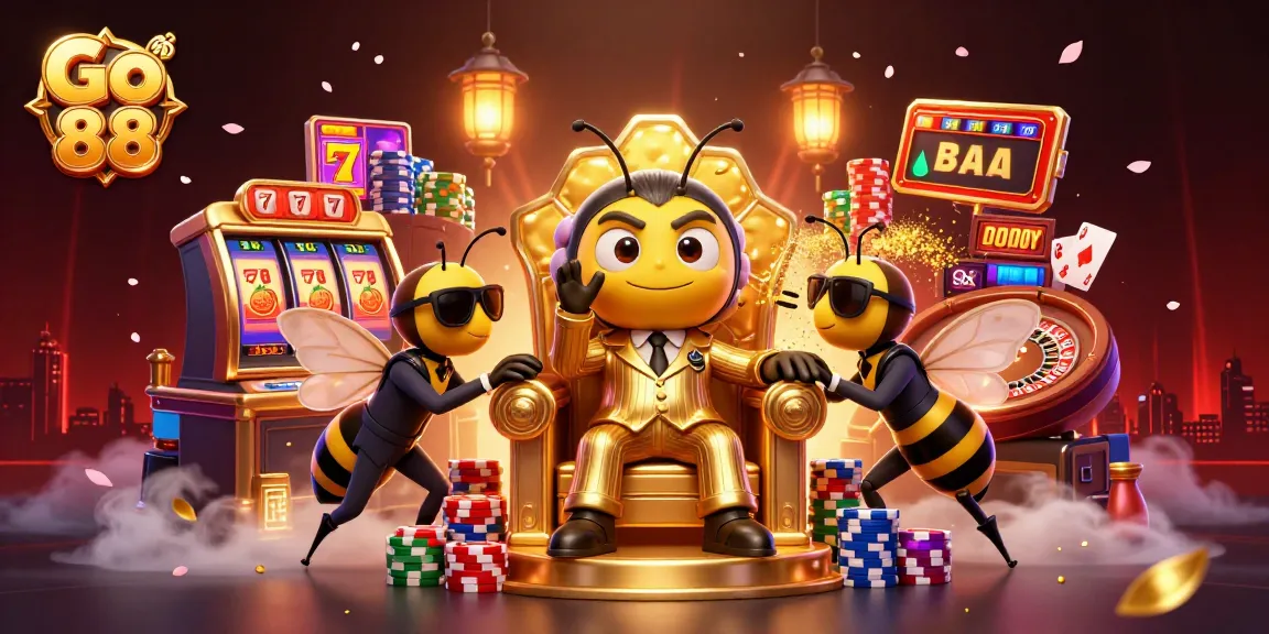 Engage with Go 88's thrilling casino atmosphere, featuring a bumblebee boss and captivating gaming elements.