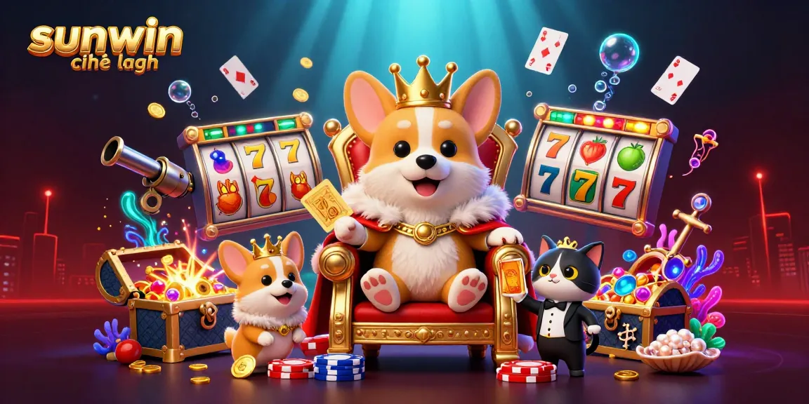 Experience thrilling wins at sunwin chính hãng with this vibrant casino scene blending 3D gaming elements.