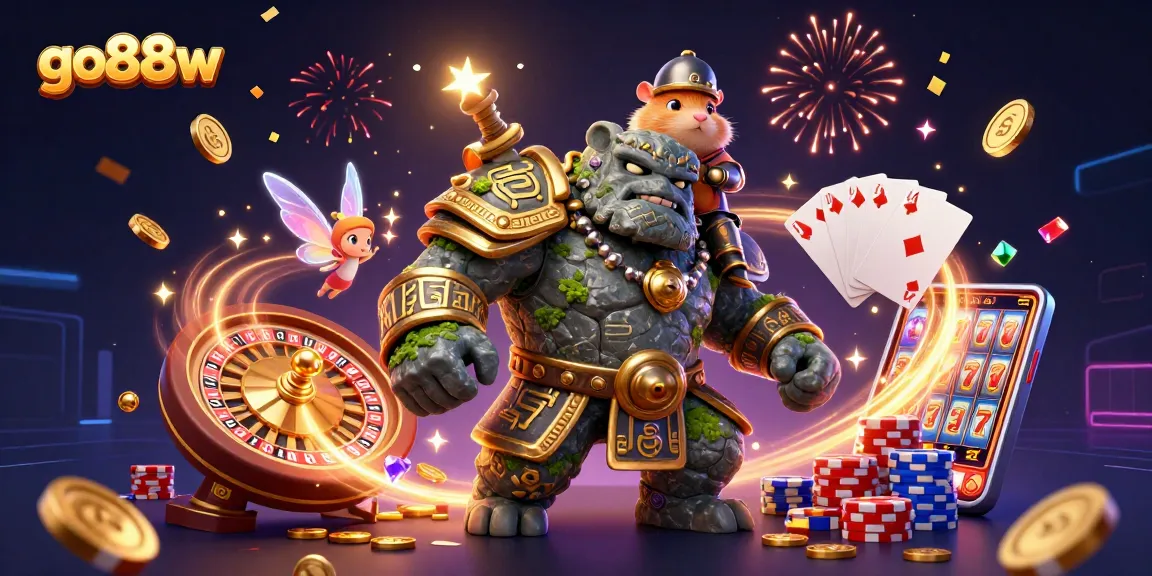 Experience the thrill of go88w as magical characters interact with dazzling casino elements!