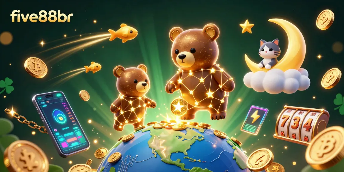 Engage with five88br's thrilling gaming experience featuring vibrant crypto elements and dynamic characters.