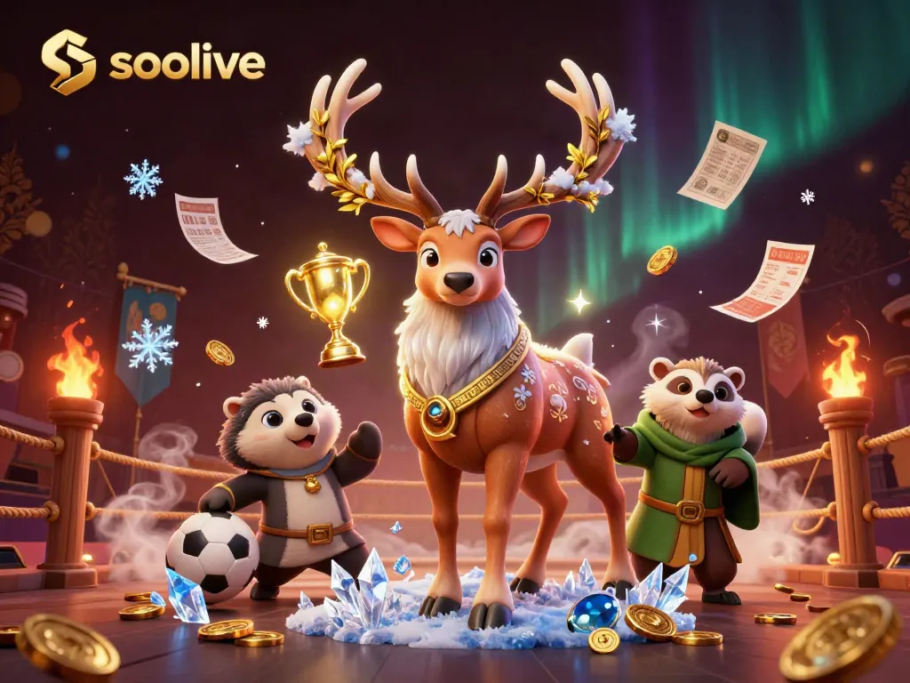 Socolive offers a vibrant sports betting atmosphere with dynamic characters, detailed visuals, and rich elements.