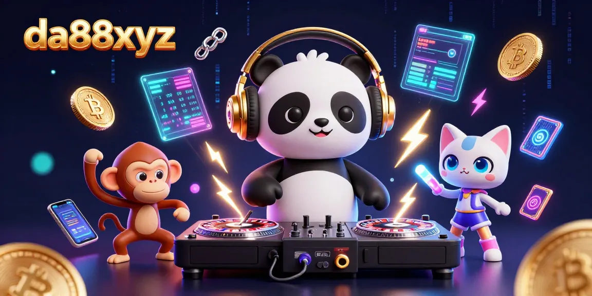 Experience nightlife energy at da88xyz with a DJ panda, breakdancing monkey, and rave kitten.
