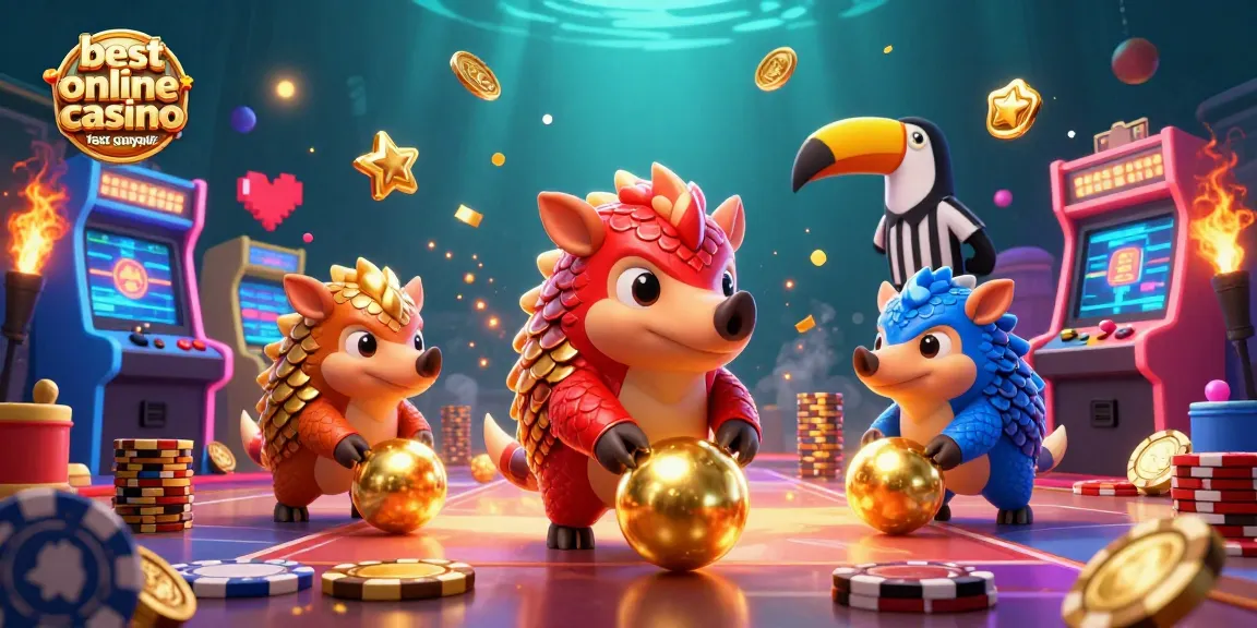 Experience the best online casino fast payout Australia with engaging cartoon pangolins and vibrant game elements.