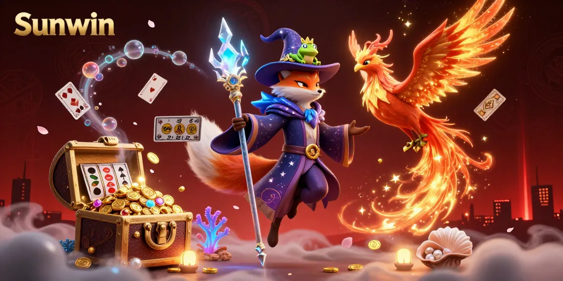 Experience thrilling gameplay at Sunwin with strategic elements and vibrant casino characters.
