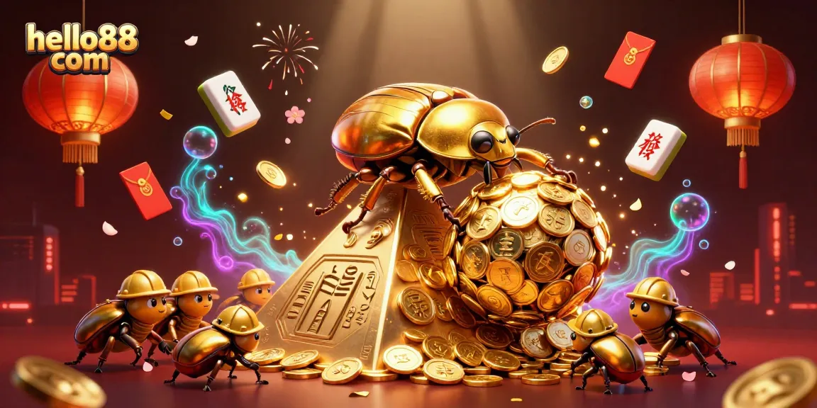 Experience thrilling jackpot wins at hello88 com with a vibrant scene filled with lucky symbols and dynamic characters.