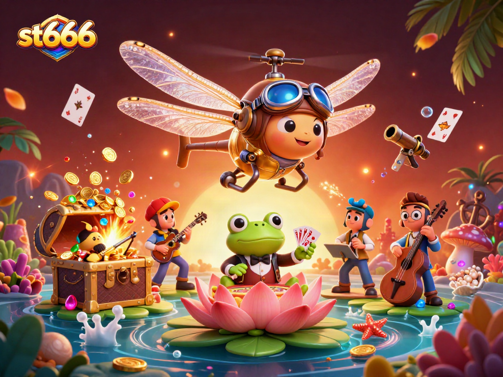 Engage in exciting casino actions at st666 with dynamic characters and vibrant gambling elements.