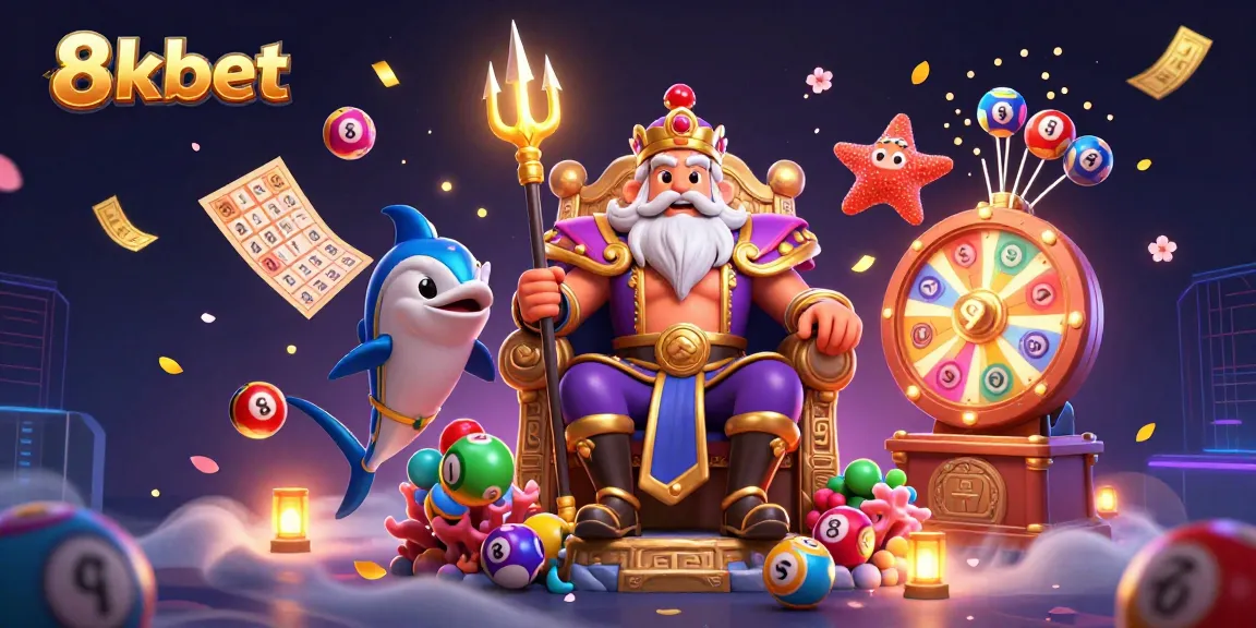 Play exciting lottery games with 8xbet, featuring colorful lottery balls and dynamic action!