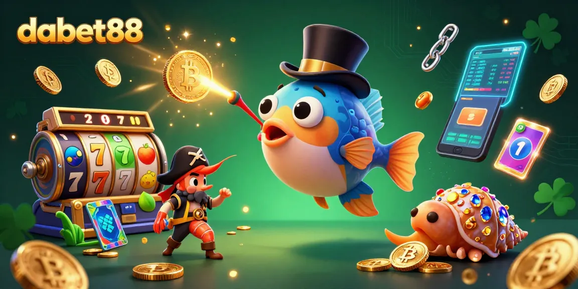 Experience exciting gameplay with dabet88's vibrant scene featuring dazzling coins and casino elements.