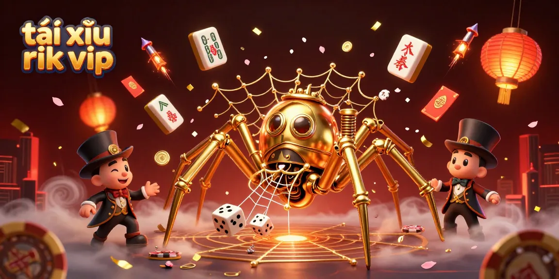Experience an exciting game night with tài xỉu rik vip as unique characters play in a steampunk-inspired scene.