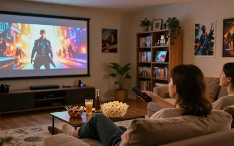 Enjoying movie night at home with movie4u latest releases.